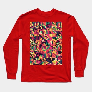 Abstract Geometric Long Sleeve T-Shirt